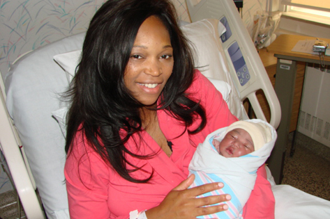 Tracy Moore with Eva