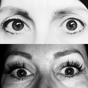 Lashes before and after