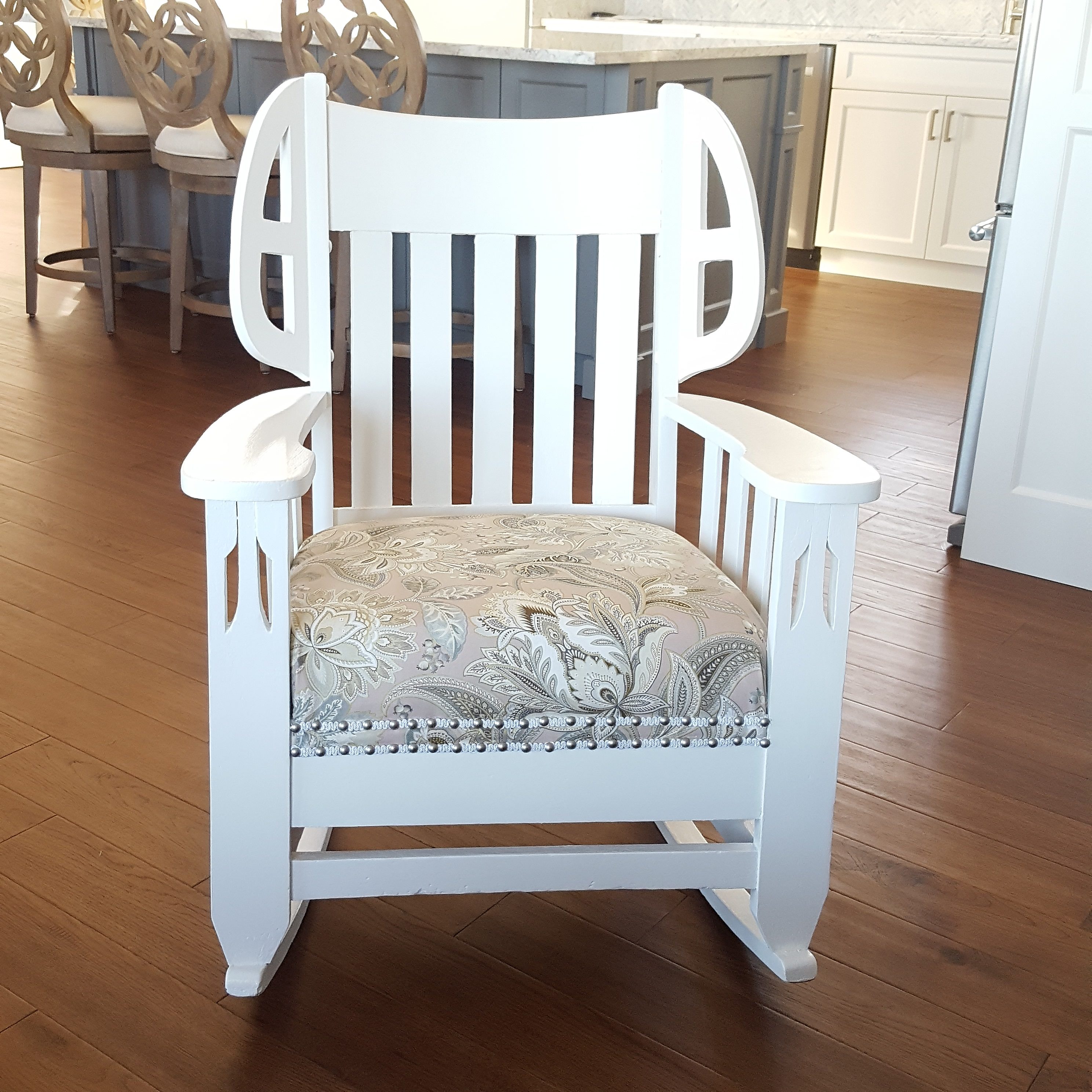 Rocking chair in house