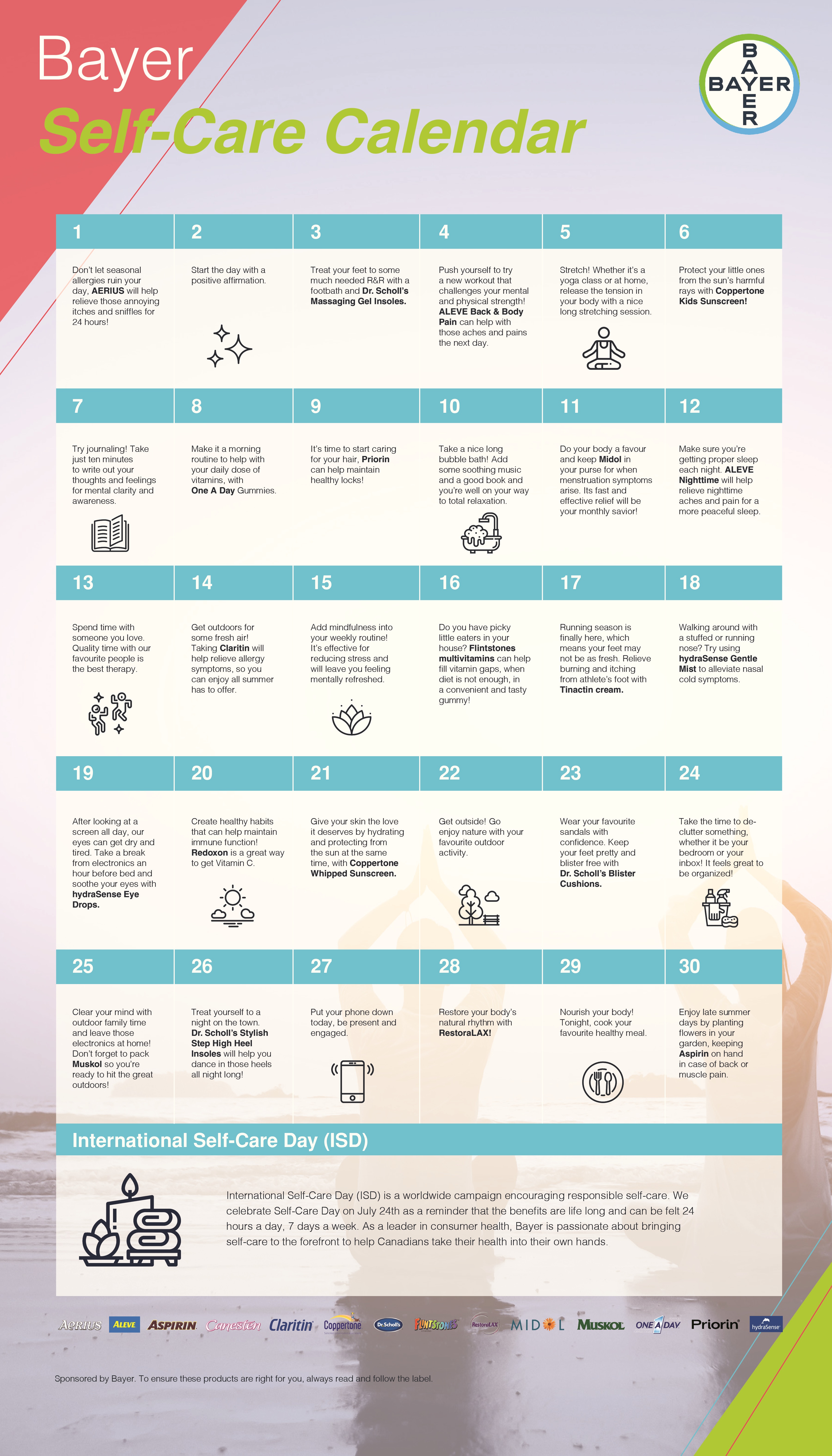 Bayer Self Care Calendar Final